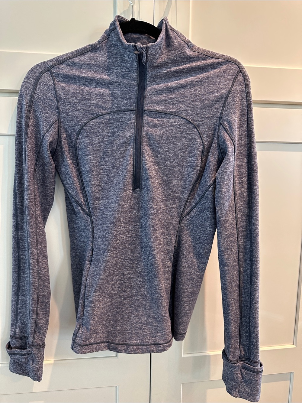 lululemon athletica Heathered purple half-Zip Pullover